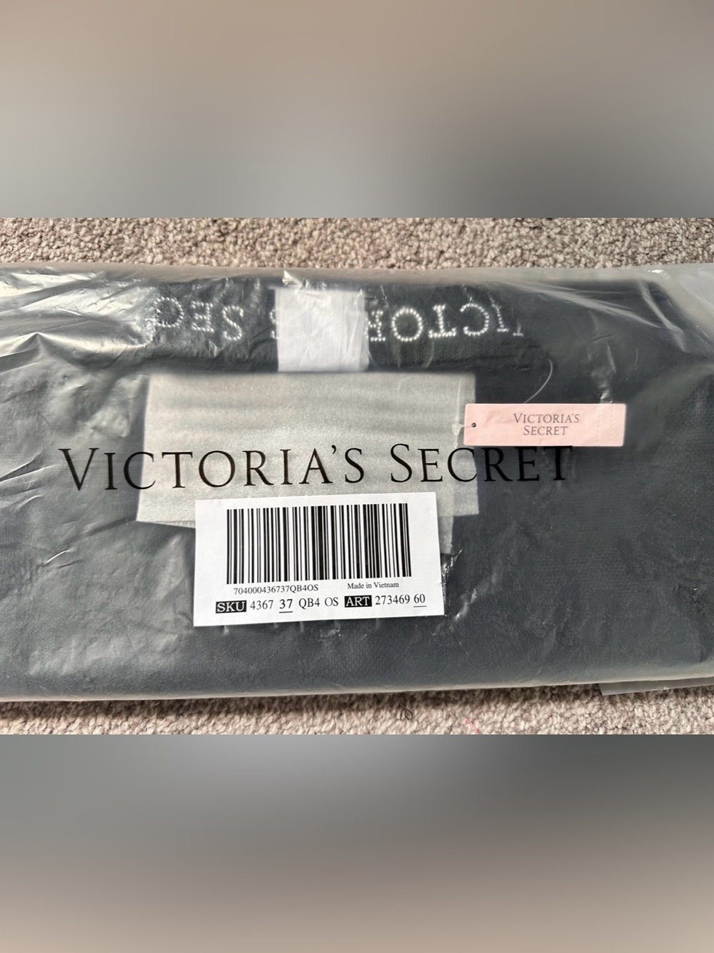 Victoria's Secret Large Black Lace Tote Bag - Picture 9 of 10